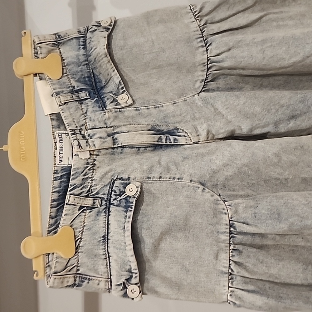 Free People Gray Wide-Leg Jeans - Picture 11 of 12